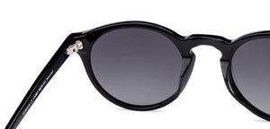 Black Round Full Rim Unisex Sunglasses by John Jacobs-134863