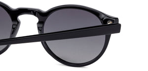 Black Round Full Rim Unisex Sunglasses by John Jacobs-134863