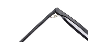 Black Round Full Rim Unisex Sunglasses by John Jacobs-134863