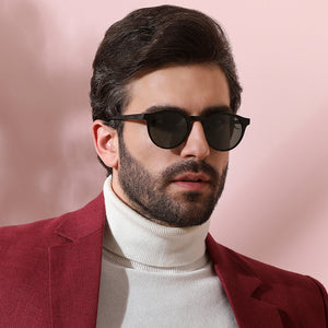 Brown Round Full Rim Unisex Sunglasses by John Jacobs-134865