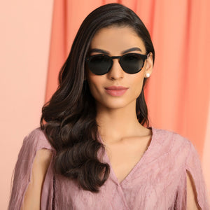 Brown Round Full Rim Unisex Sunglasses by John Jacobs-134865
