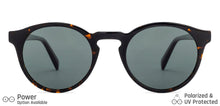 Load image into Gallery viewer, Brown Round Full Rim Unisex Sunglasses by John Jacobs-134865