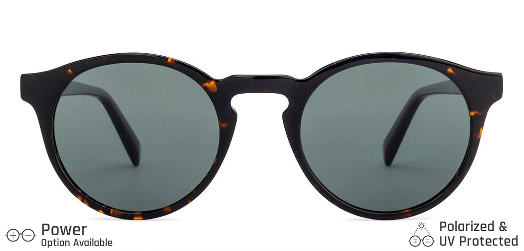 Brown Round Full Rim Unisex Sunglasses by John Jacobs-134865