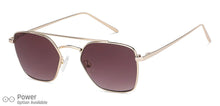 Load image into Gallery viewer, Gold Square Full Rim Women Sunglasses by John Jacobs-148400