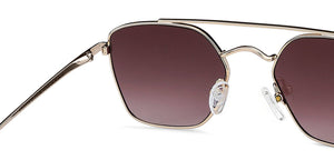 Gold Square Full Rim Women Sunglasses by John Jacobs-148400