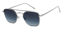 Load image into Gallery viewer, Silver Square Full Rim Unisex Sunglasses by John Jacobs-148398