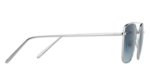 Silver Square Full Rim Unisex Sunglasses by John Jacobs-148398