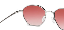 Load image into Gallery viewer, Silver Hexagonal Full Rim Women Sunglasses by John Jacobs-147676