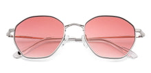 Load image into Gallery viewer, Silver Hexagonal Full Rim Women Sunglasses by John Jacobs-147676