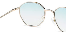 Load image into Gallery viewer, Gold Hexagonal Full Rim Unisex Sunglasses by John Jacobs-148406