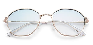 Gold Hexagonal Full Rim Unisex Sunglasses by John Jacobs-148406