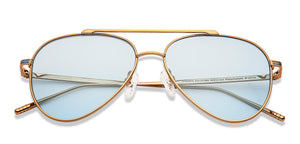Gold Aviator Full Rim Unisex Sunglasses by John Jacobs-147903
