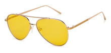 Load image into Gallery viewer, Gold Aviator Full Rim Unisex Sunglasses by John Jacobs-147904