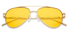 Load image into Gallery viewer, Gold Aviator Full Rim Unisex Sunglasses by John Jacobs-147904