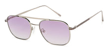 Load image into Gallery viewer, Silver Square Full Rim Unisex Sunglasses by John Jacobs-147660