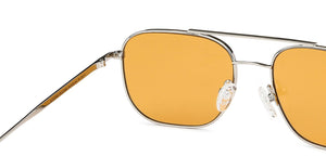 Silver Square Full Rim Unisex Sunglasses by John Jacobs-147662