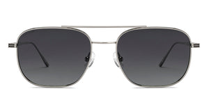 Silver Aviator Full Rim Unisex Sunglasses by John Jacobs-211673