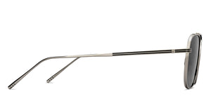 Silver Aviator Full Rim Unisex Sunglasses by John Jacobs-211673