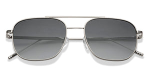 Silver Aviator Full Rim Unisex Sunglasses by John Jacobs-211673