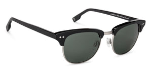 Black Clubmaster Full Rim Unisex Sunglasses by John Jacobs-135865