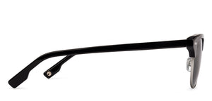 Black Clubmaster Full Rim Unisex Sunglasses by John Jacobs-135865