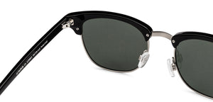 Black Clubmaster Full Rim Unisex Sunglasses by John Jacobs-203841