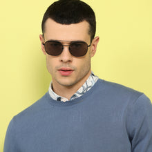 Load image into Gallery viewer, Black Hexagonal Full Rim Unisex Sunglasses by John Jacobs-136387