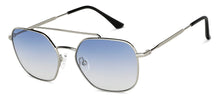 Load image into Gallery viewer, Silver Hexagonal Full Rim Unisex Sunglasses by John Jacobs-148410