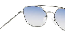Load image into Gallery viewer, Silver Hexagonal Full Rim Unisex Sunglasses by John Jacobs-148410