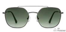 Load image into Gallery viewer, Grey Hexagonal Full Rim Unisex Sunglasses by John Jacobs-148411
