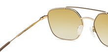 Load image into Gallery viewer, Gold Hexagonal Full Rim Unisex Sunglasses by John Jacobs-148412