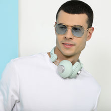 Load image into Gallery viewer, Gold Square Full Rim Unisex Sunglasses by John Jacobs-136389