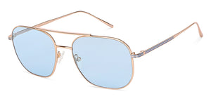 Gold Square Full Rim Unisex Sunglasses by John Jacobs-136389