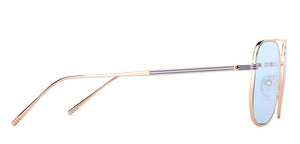 Gold Square Full Rim Unisex Sunglasses by John Jacobs-136389