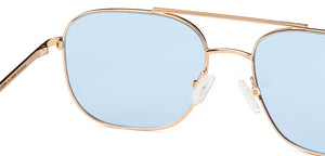 Gold Square Full Rim Unisex Sunglasses by John Jacobs-136389
