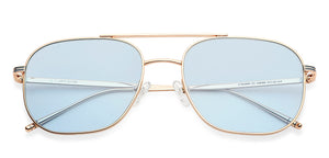 Gold Square Full Rim Unisex Sunglasses by John Jacobs-136389