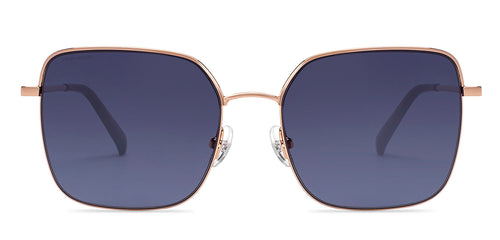 Gold Square Full Rim Unisex Sunglasses by John Jacobs-211672