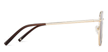 Load image into Gallery viewer, Gold Hexagonal Full Rim Wide Unisex Sunglasses by John Jacobs-136400
