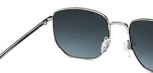 Grey Hexagonal Full Rim Unisex Sunglasses by John Jacobs-148416