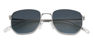 Grey Hexagonal Full Rim Unisex Sunglasses by John Jacobs-148416