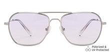 Load image into Gallery viewer, Silver Square Full Rim Unisex Sunglasses by John Jacobs-147681