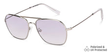 Load image into Gallery viewer, Silver Square Full Rim Unisex Sunglasses by John Jacobs-147681