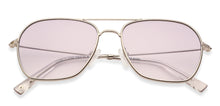 Load image into Gallery viewer, Silver Square Full Rim Unisex Sunglasses by John Jacobs-147681