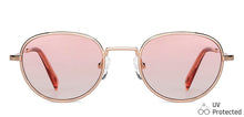 Load image into Gallery viewer, Gold Round Full Rim Women Sunglasses by John Jacobs-147682