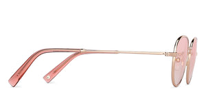 Gold Round Full Rim Women Sunglasses by John Jacobs-147682