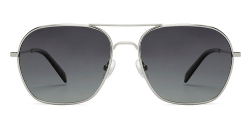 Silver Aviator Full Rim Men Sunglasses by John Jacobs-211700