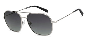 Silver Aviator Full Rim Men Sunglasses by John Jacobs-211700
