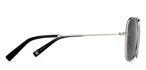 Silver Aviator Full Rim Men Sunglasses by John Jacobs-211700
