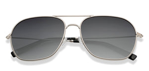 Silver Aviator Full Rim Men Sunglasses by John Jacobs-211700