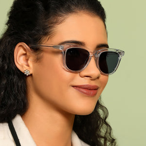 Transparent Wayfarer Full Rim Women Sunglasses by John Jacobs-203931